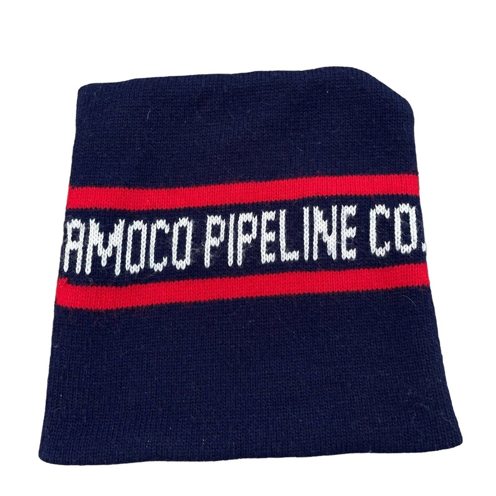 Vintage Amoco Pipeline Co Knit Beanie VTG NWOT